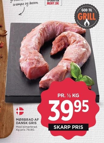 MENY Mørbrad af dansk gris tilbud