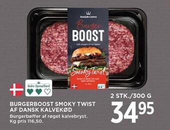 MENY Burgerboost smoky twist af dansk kalvekød tilbud