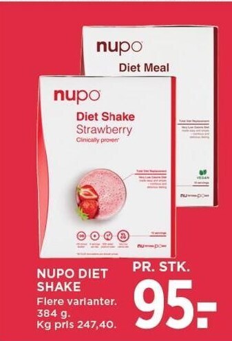 MENY Nupo diet shake tilbud