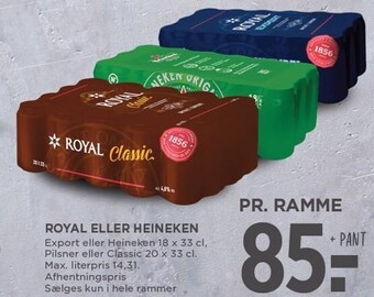 MENY Royal eller heineken tilbud