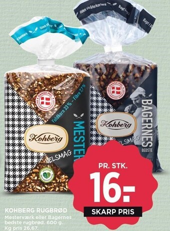 MENY Kohberg rugbrød tilbud