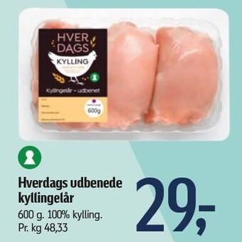 Føtex Hverdags udbenede kyllingelår tilbud