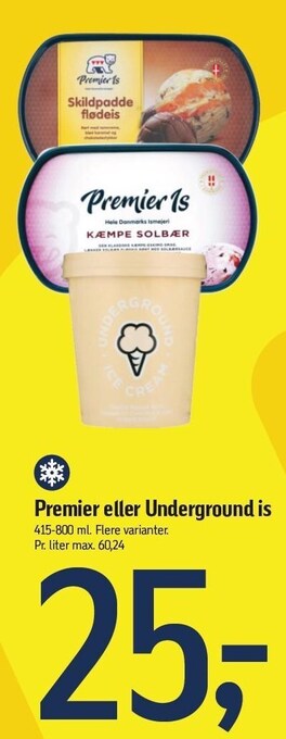 Føtex Premier eller underground is tilbud