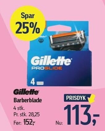 Føtex Gillette barberblade tilbud