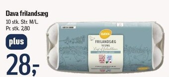 Føtex Dava frilandsæg tilbud