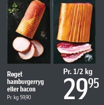 Føtex Røget hamburgerryg eller bacon tilbud