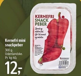 Føtex Kernefri mini snackpeber tilbud