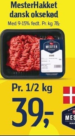 Føtex Mesterhakket dansk oksekød tilbud