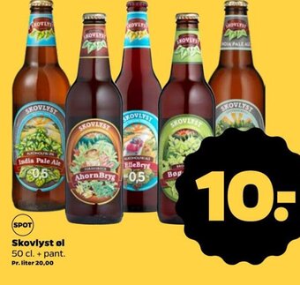 Netto Skovlyst øl 50 cl. + pant. tilbud