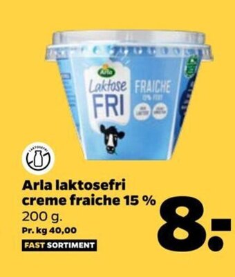 Netto Arla laktosefri creme fraiche 15 % tilbud