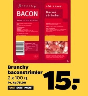 Netto Brunchy baconstrimler tilbud