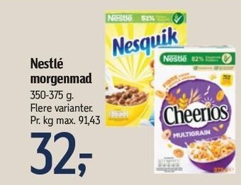Føtex Nestlé morgenmad tilbud