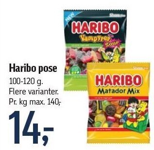 Føtex Haribo pose tilbud