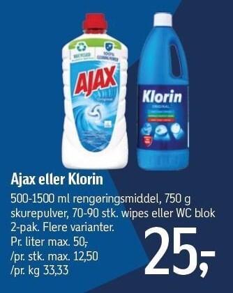 Føtex Ajax eller klorin tilbud