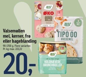 Føtex Valsemøllen mel, kerner, frø eller bageblanding tilbud