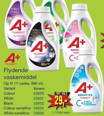 Harald Nyborg A+ flydende vaskemiddel tilbud