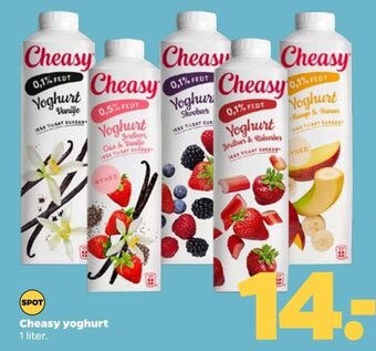 Netto Cheasy yoghurt 1 liter. tilbud