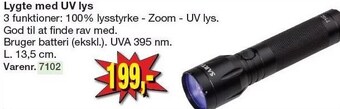 Harald Nyborg Lygte med uv lys tilbud