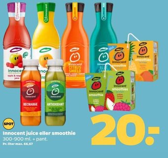 Netto Innocent juice eller smoothie 300-900 ml. tilbud