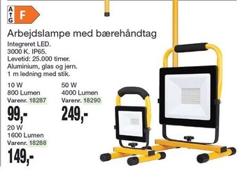 Harald Nyborg Arbejdslampe med bærehåndtag tilbud