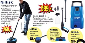 Harald Nyborg Nilfisk patio cleaner eller højtryksrenser model: c100.7-5 tilbud