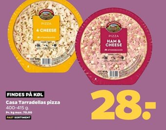 Netto Casa Tarradellas pizza 400-415 g. tilbud