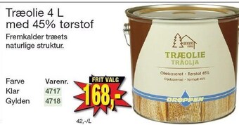 Harald Nyborg Træolie 4 l med 45% tørstof tilbud