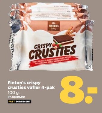 Netto Finton's crispy crusties vafler 4-pak tilbud