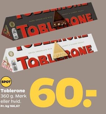 Netto Toblerone 360 g. tilbud