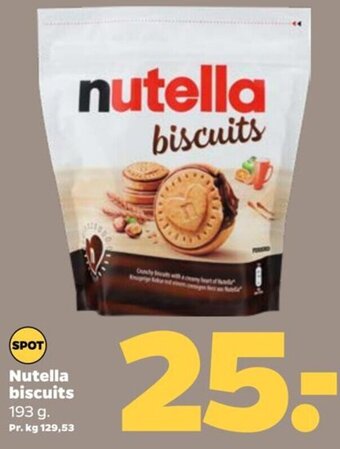 Netto Nutella biscuits tilbud