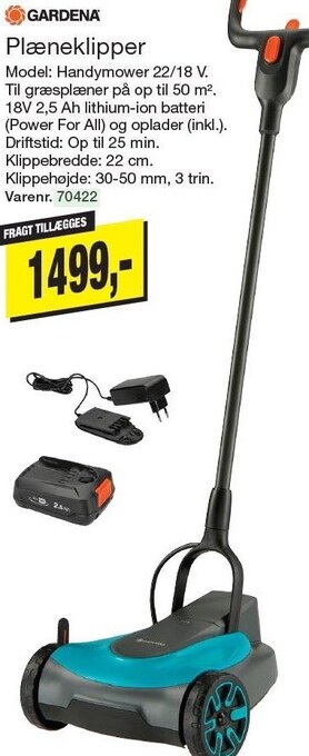 Harald Nyborg Gardena plæneklipper tilbud