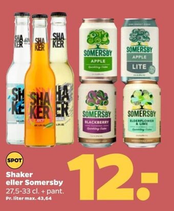 Netto Shaker eller Somersby tilbud