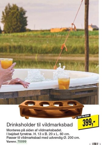 Harald Nyborg Drinksholder til vildmarksbad tilbud