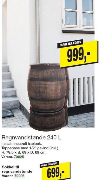 Harald Nyborg Regnvandstønde 240 l tilbud