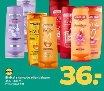 Netto Elvital shampoo eller balsam 400-500 ml. tilbud