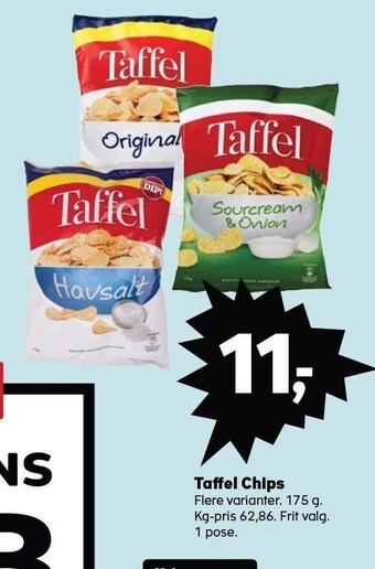 SuperBrugsen Taffel chips tilbud