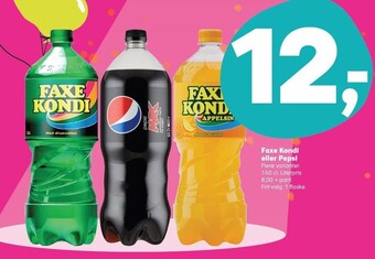 SuperBrugsen Faxe kondi eller pepsi tilbud