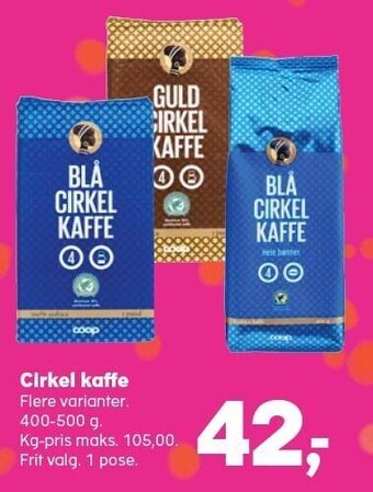 SuperBrugsen Cirkel kaffe tilbud