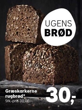 SuperBrugsen Græskarkerne rugbrød tilbud