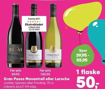 Gran pasas monastrell eller laroche