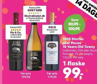 SuperBrugsen 1000 stories eller pocas 10 years old tawny tilbud