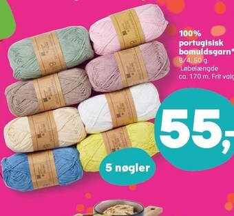 SuperBrugsen 100% portugisisk bomuldsgarn tilbud