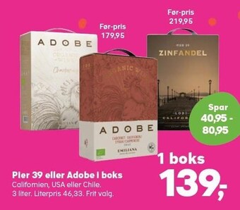 Kvickly Pier 39 eller adobe i boks tilbud