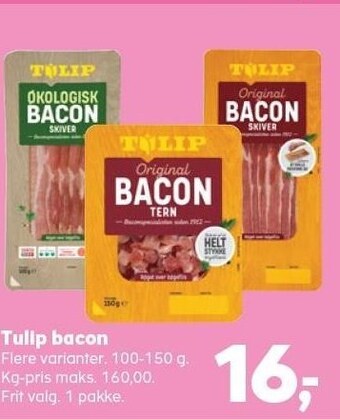 Kvickly Tulip bacon tilbud