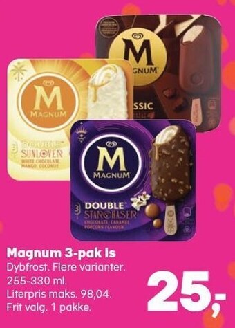 Kvickly Magnum 3-pak is tilbud