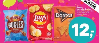 Kvickly Bugles, lays eller doritos tilbud
