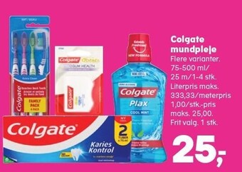 Kvickly Colgate mundpleje tilbud