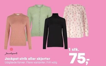 Kvickly Jackpot strik eller skjorter tilbud