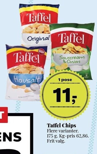 Dagli'Brugsen Taffel chips tilbud
