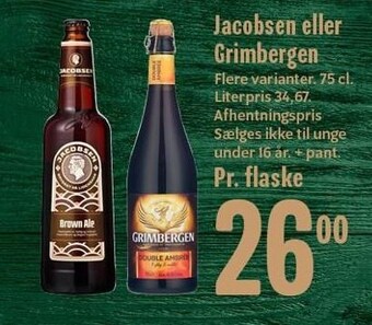 Min Købmand Jacobsen el. grimbergen tilbud